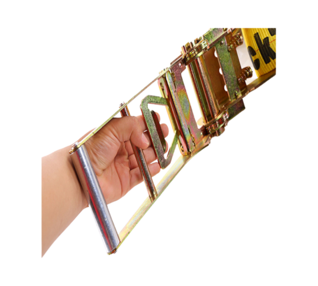 3 Inch x 30 Feet Ratchet Strap With The Chain and Clevis Hook - Image 3