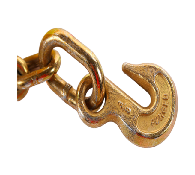 3 Inch x 30 Feet Ratchet Strap With The Chain and Clevis Hook - Image 6