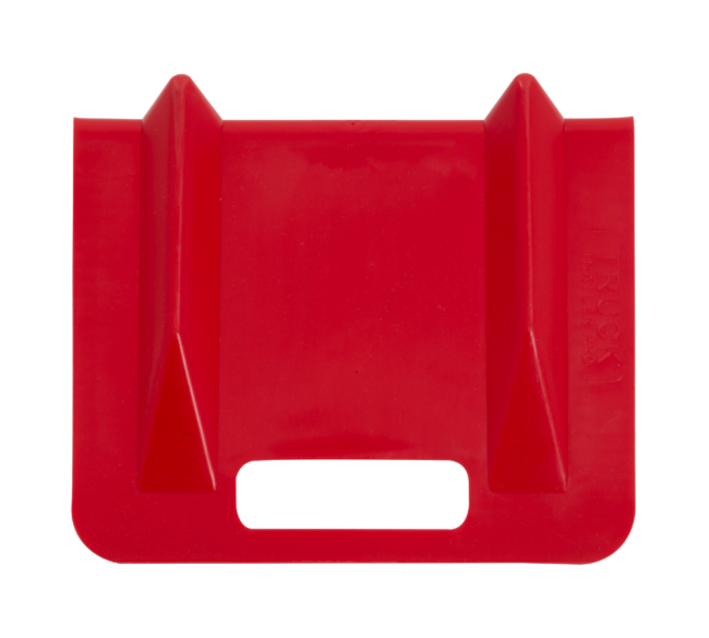 10″ Red Plastic Corner Protector with 4″ Slot