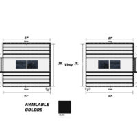 Rip Stop 6ft Drop Tarp Set 2 Piece 27x20 Black