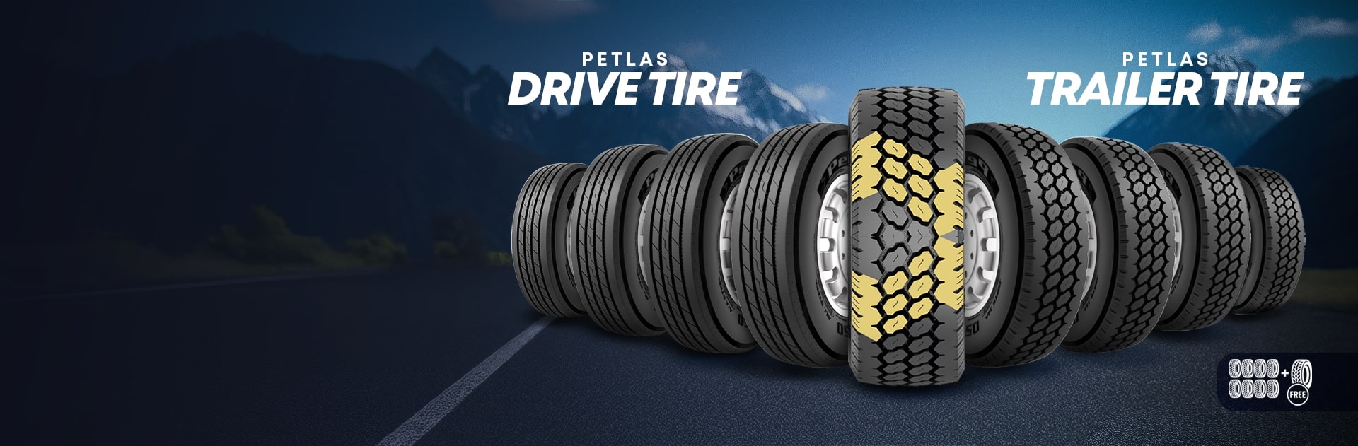 Petlas Drive or Trailer Tire Sets