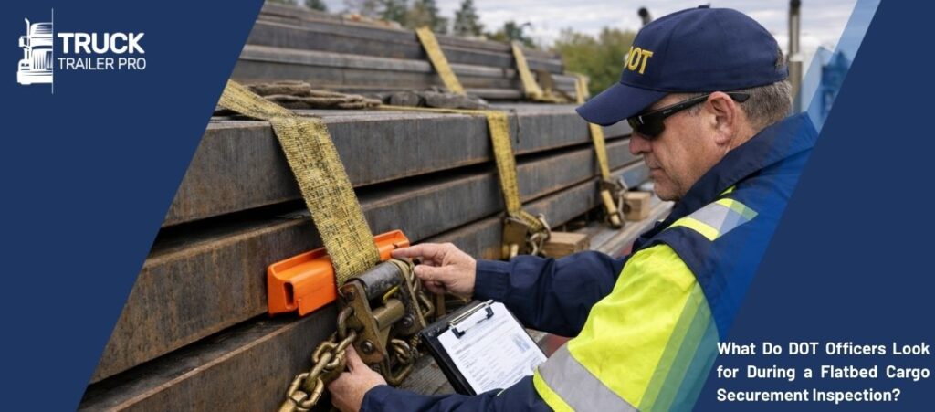 What is a DOT Inspection? Officers Look for During a Flatbed Cargo Securement Inspection?