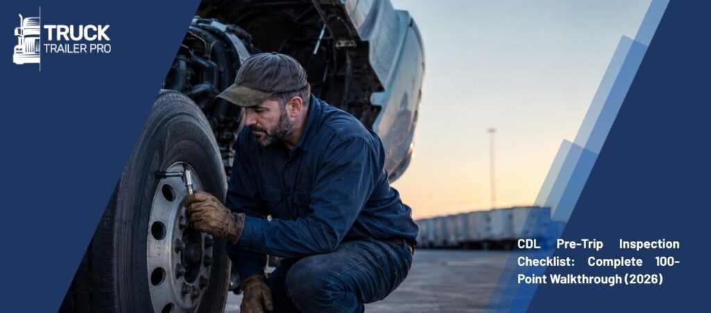CDL Pre-Trip Inspection Checklist Complete 100-Point Walkthrough (2026)