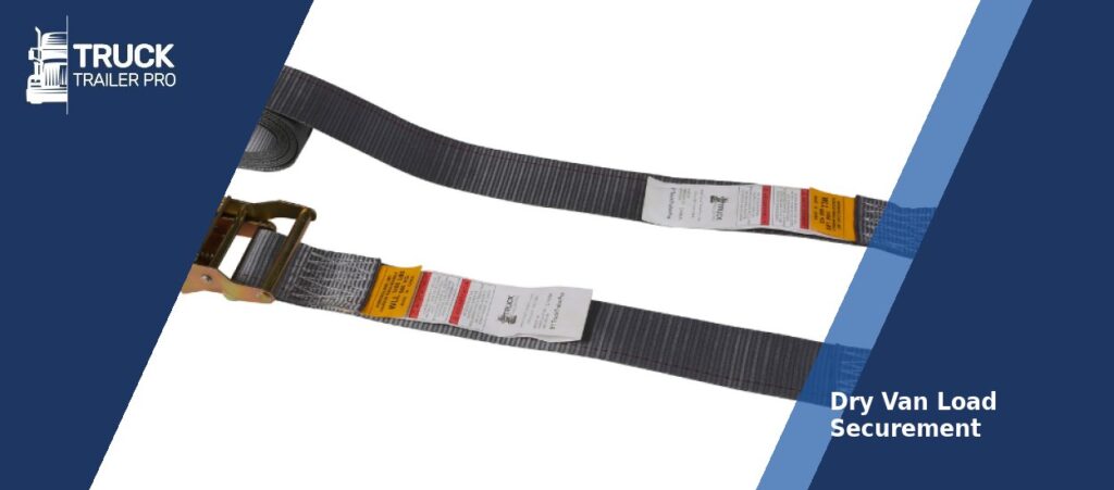 Dry van load securement E-track strap - Truck Trailer Pro